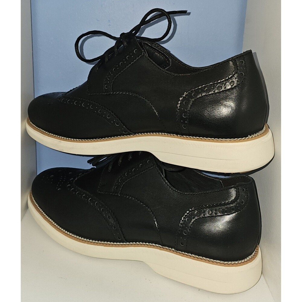 LAOKS Hybrid Brogue Oxford Lace-up Wingtip Dress Shoes Black Men Size 10